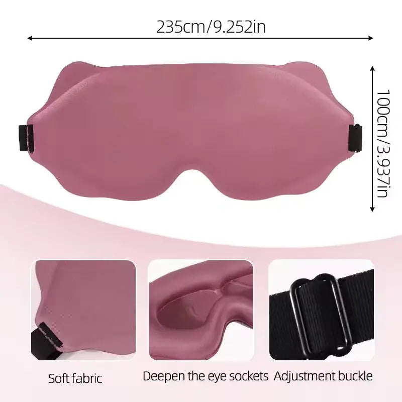 Masque de Sommeil 3D Contouré - Pression Zéro
