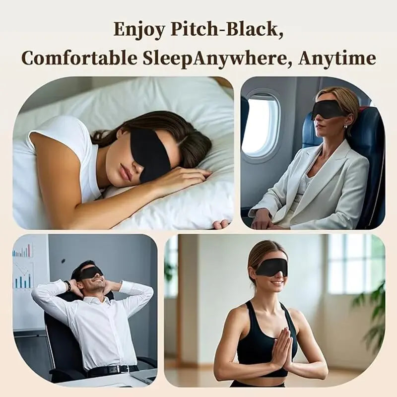 Masque de Sommeil 3D Contouré - Pression Zéro